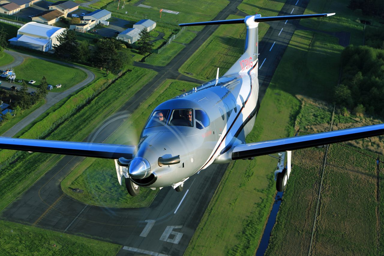 PC-12 over Seattle USA | PC-12 | Pilatus Aircraft Ltd